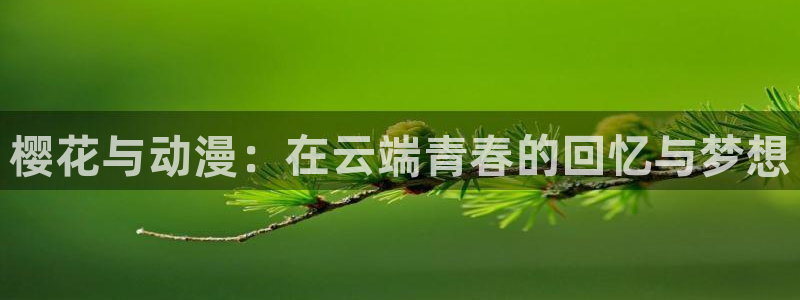 囧次元官方：樱花与动漫：在云端青春的回忆与梦想